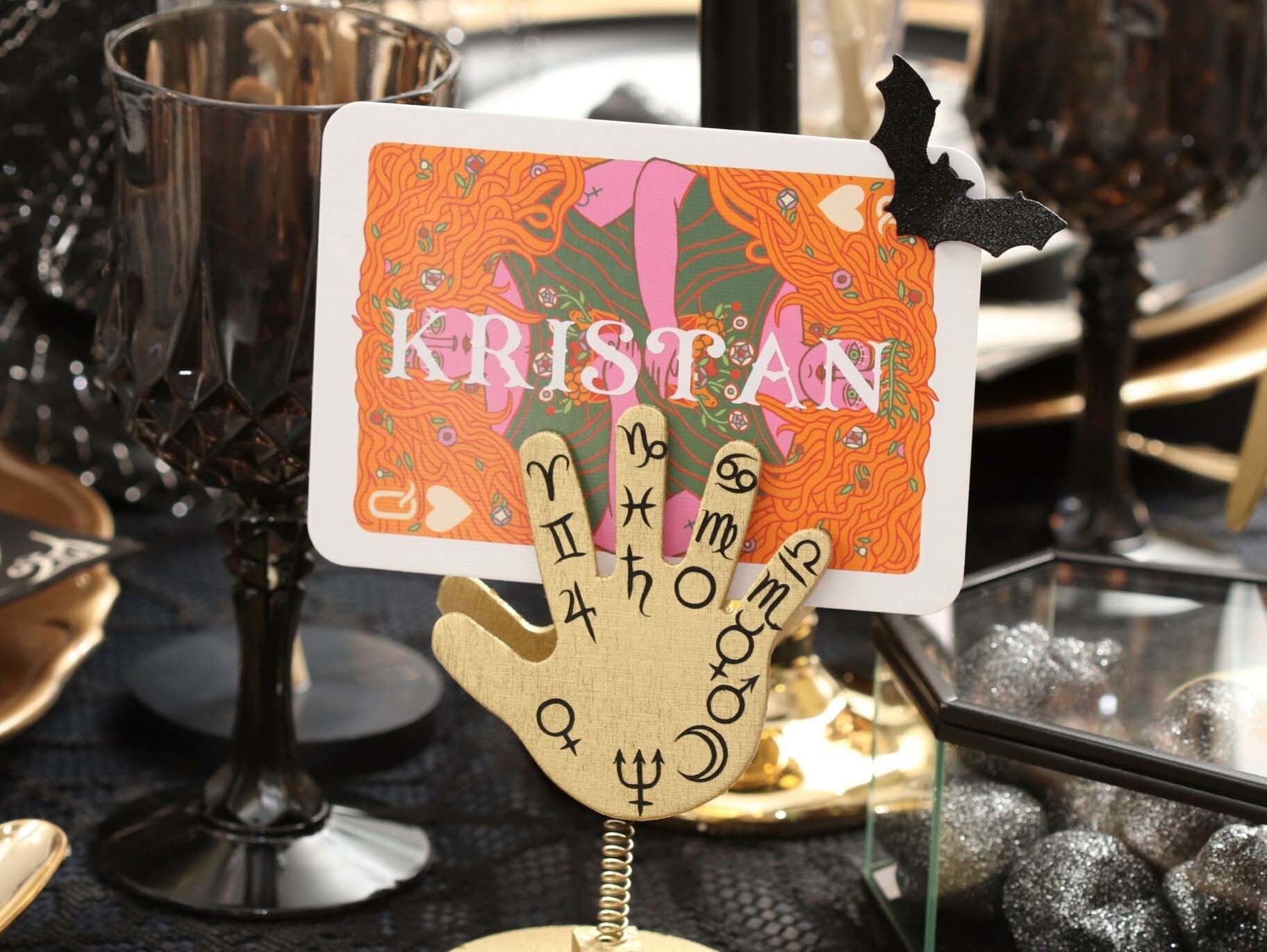 DIY Palmistry Chart Place Cards