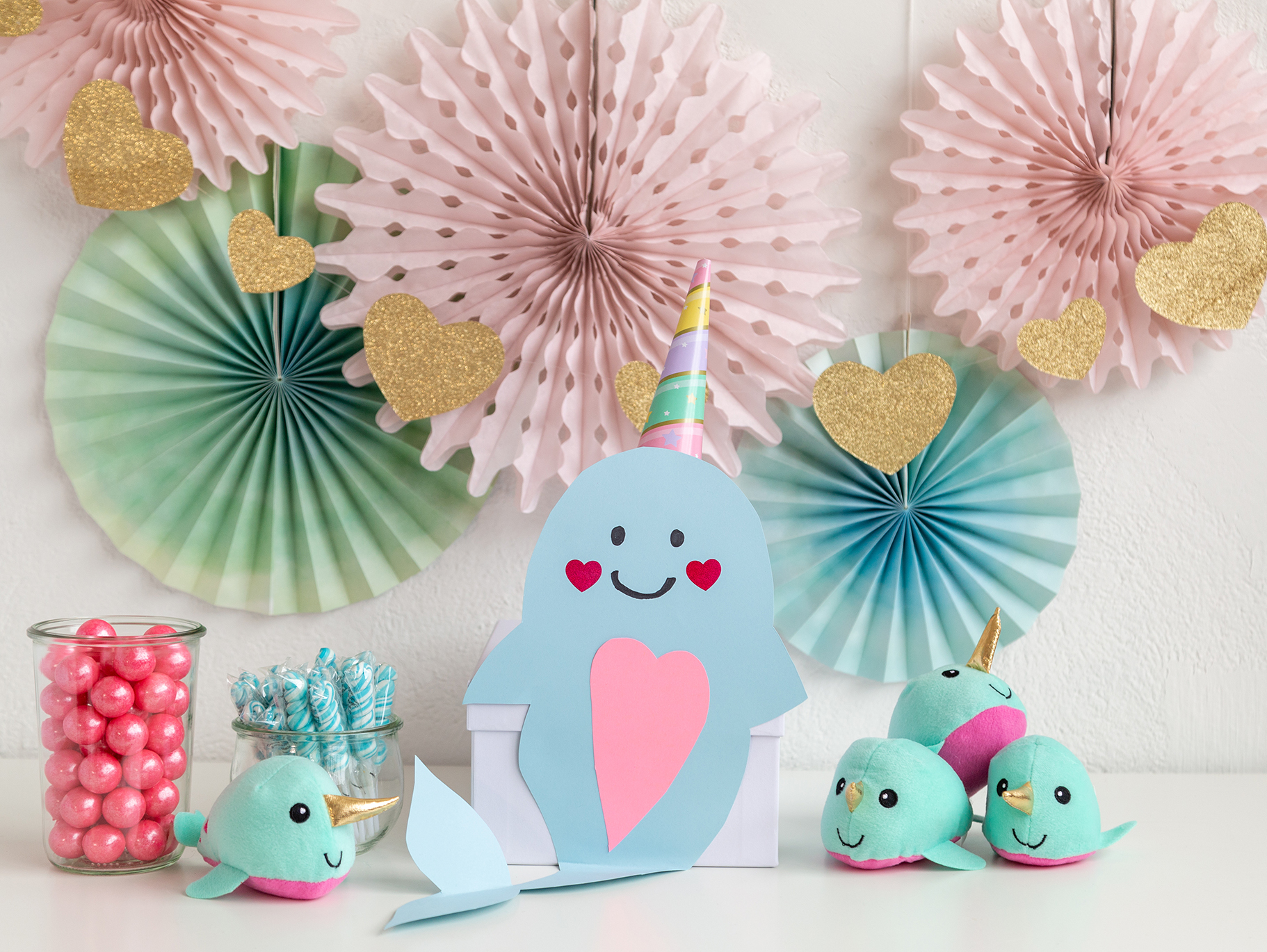 DIY Narwhal Valentine Card Box | Fun365