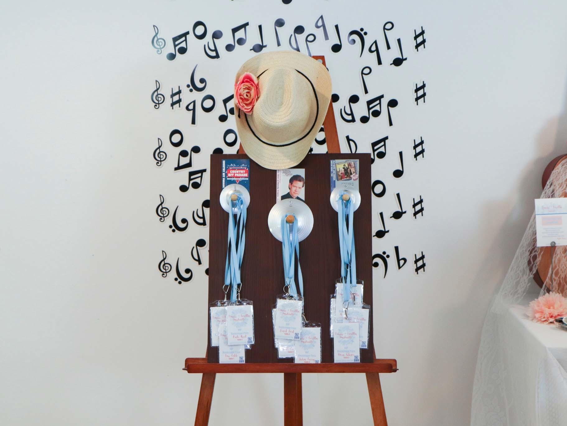 Music Inspired Wedding Seating Chart