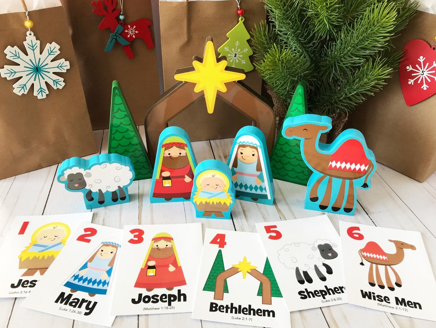 Nativity Christmas Countdown Activity Free Printable Fun365