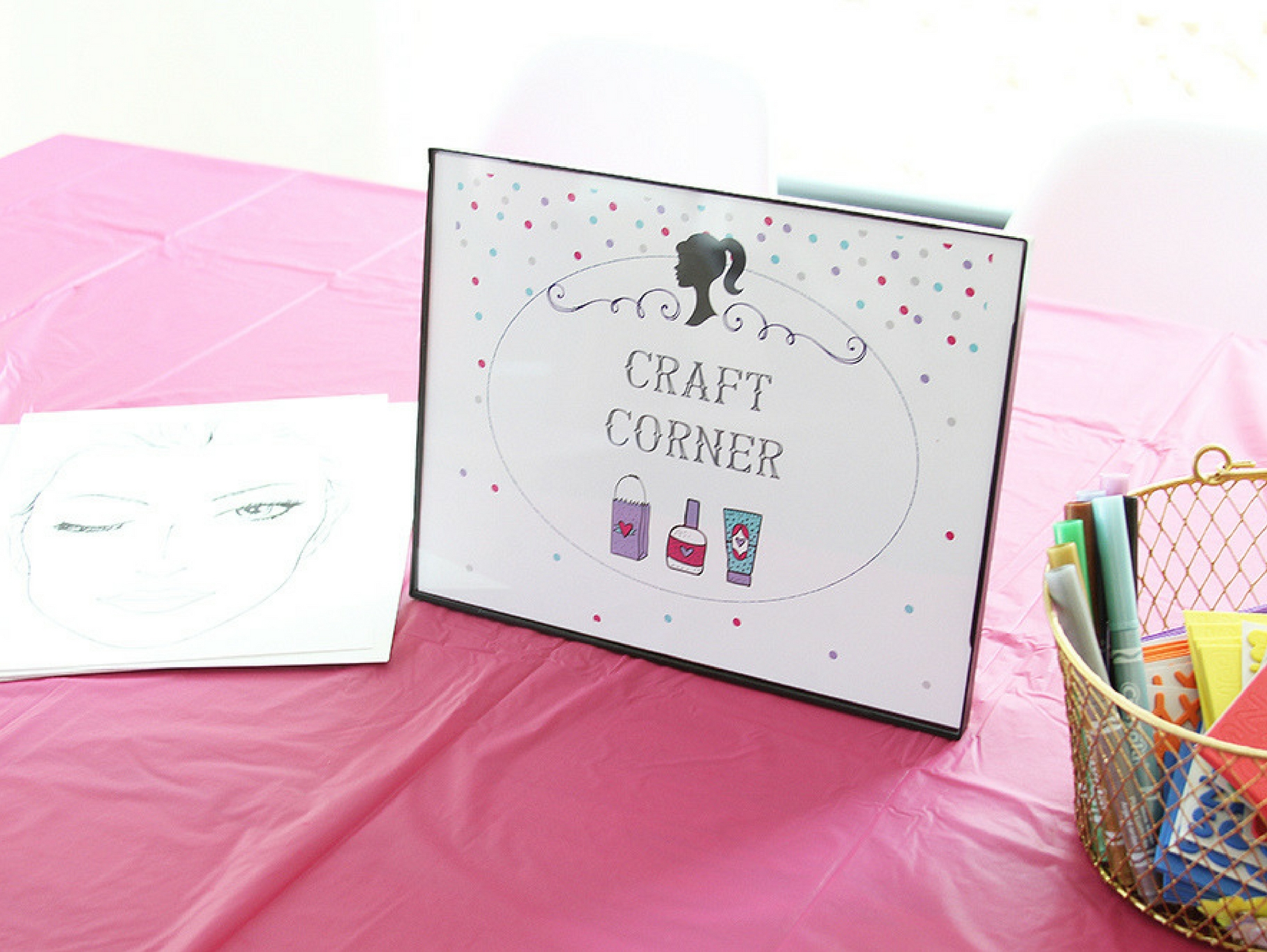 Paint-A-Face Beauty Shop Birthday Activity