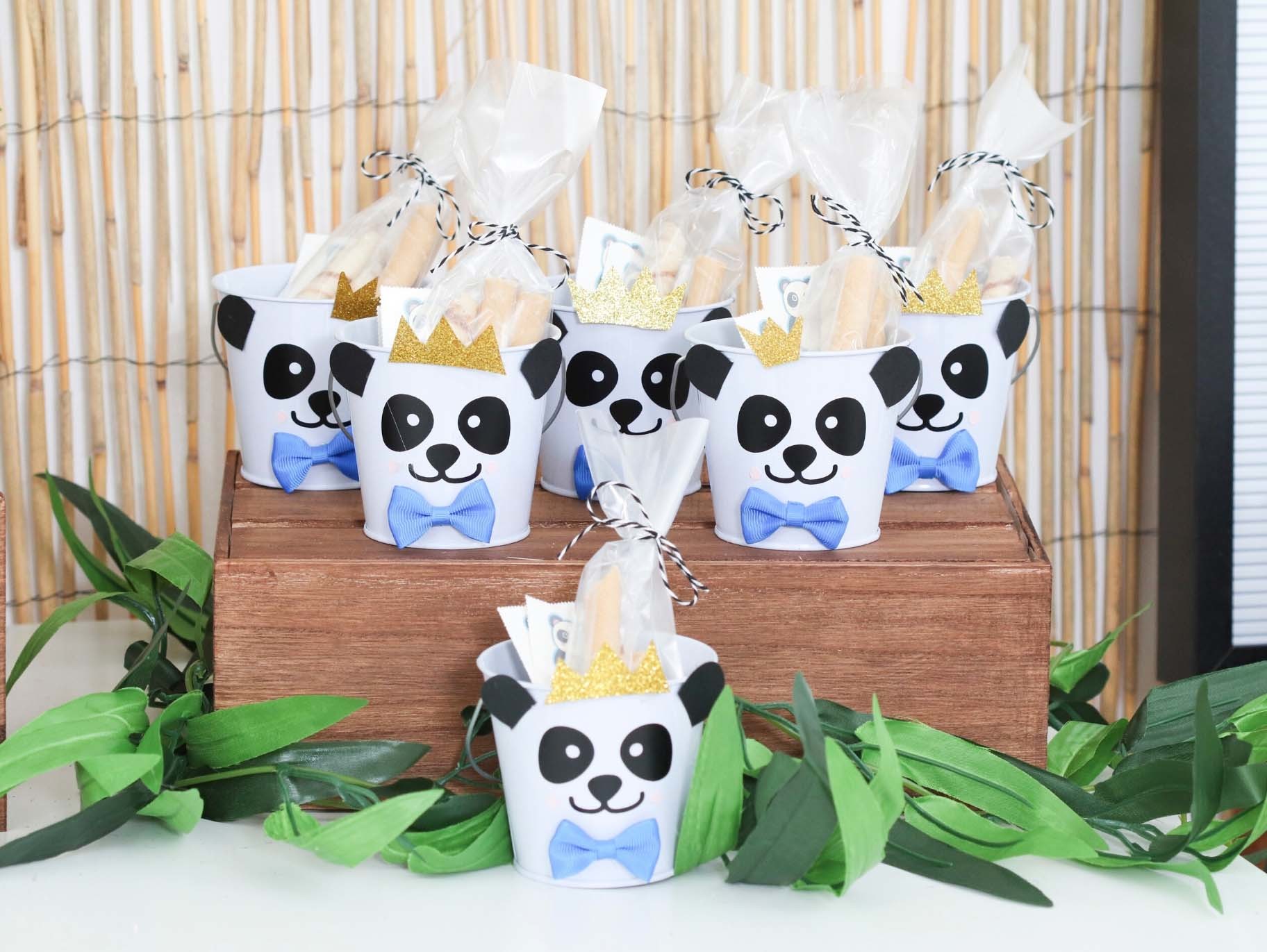 DIY Panda Party Favor Pails