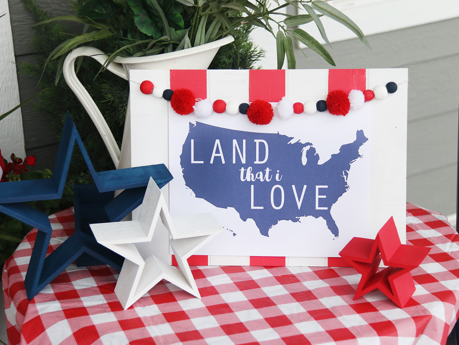 DIY Patriotic Wood Sign