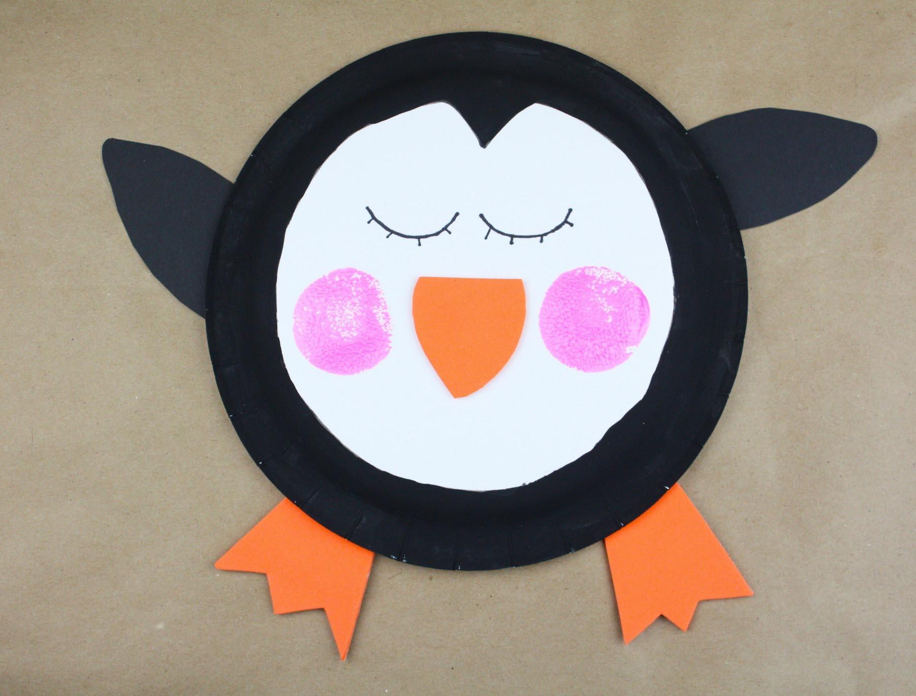 Penguin Paper Plate Craft for Preschoolers - Pre-K Printable Fun