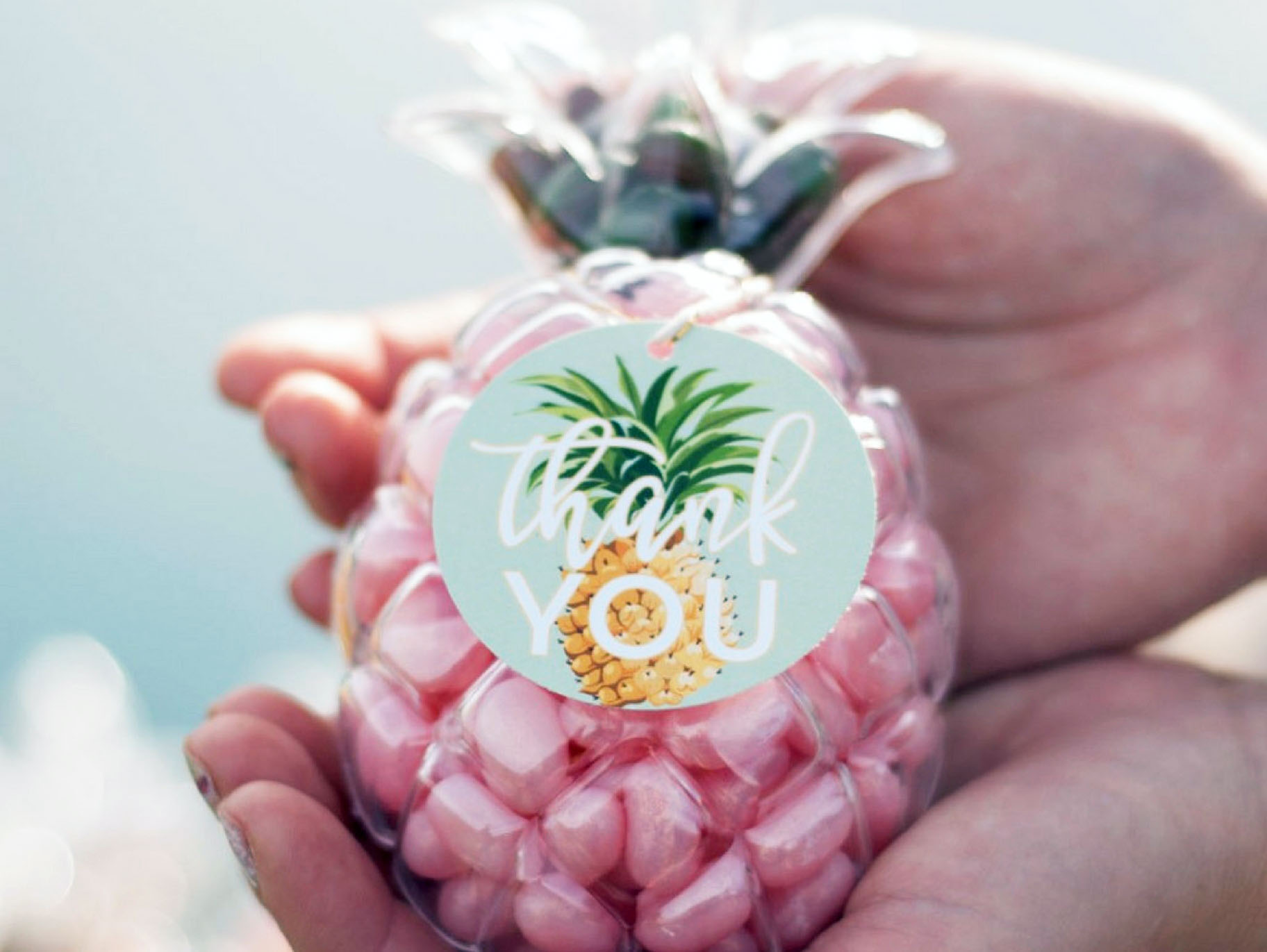 Pineapple Thank You Party Favor
