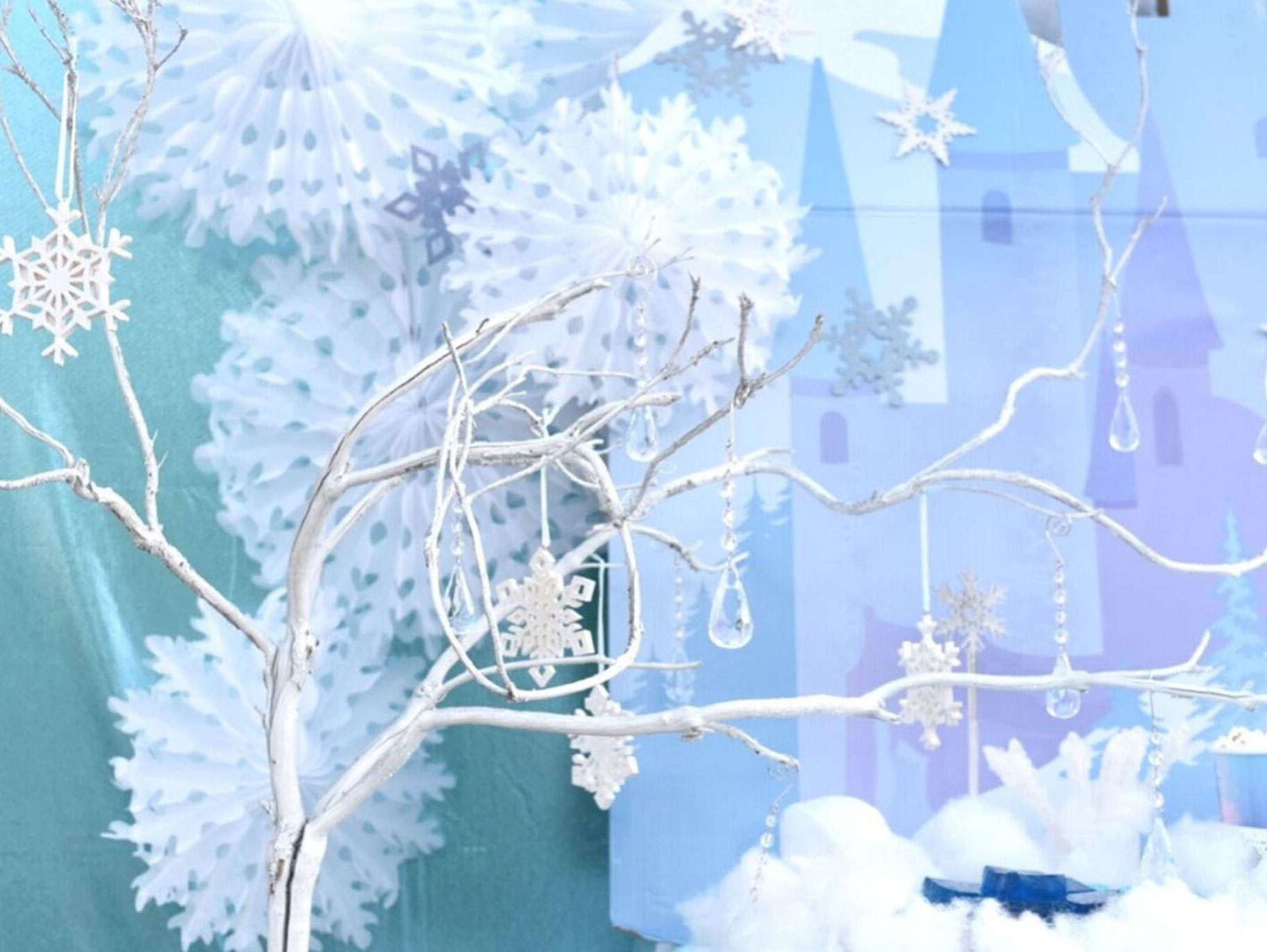 Sparkling Tree Centerpieces