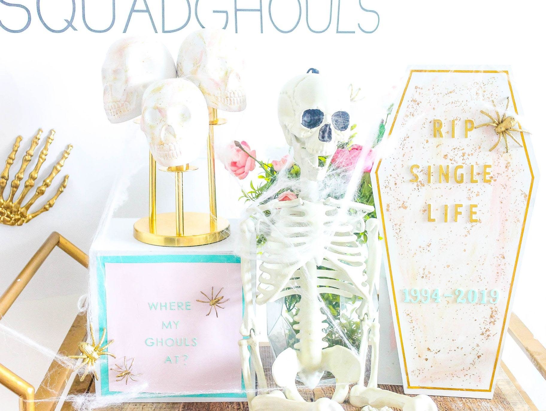SquadGhouls Bridal Shower DIY Skull Decor Fun365