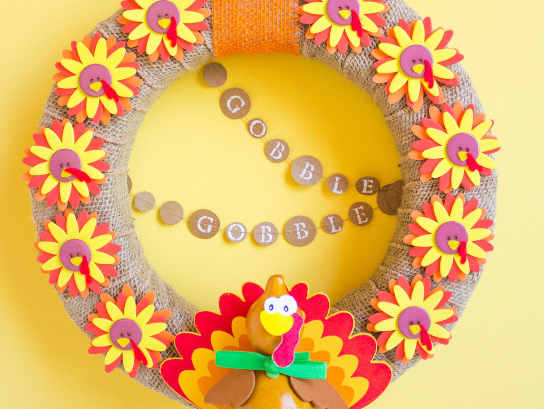 Thanksgiving Turkey Wreath