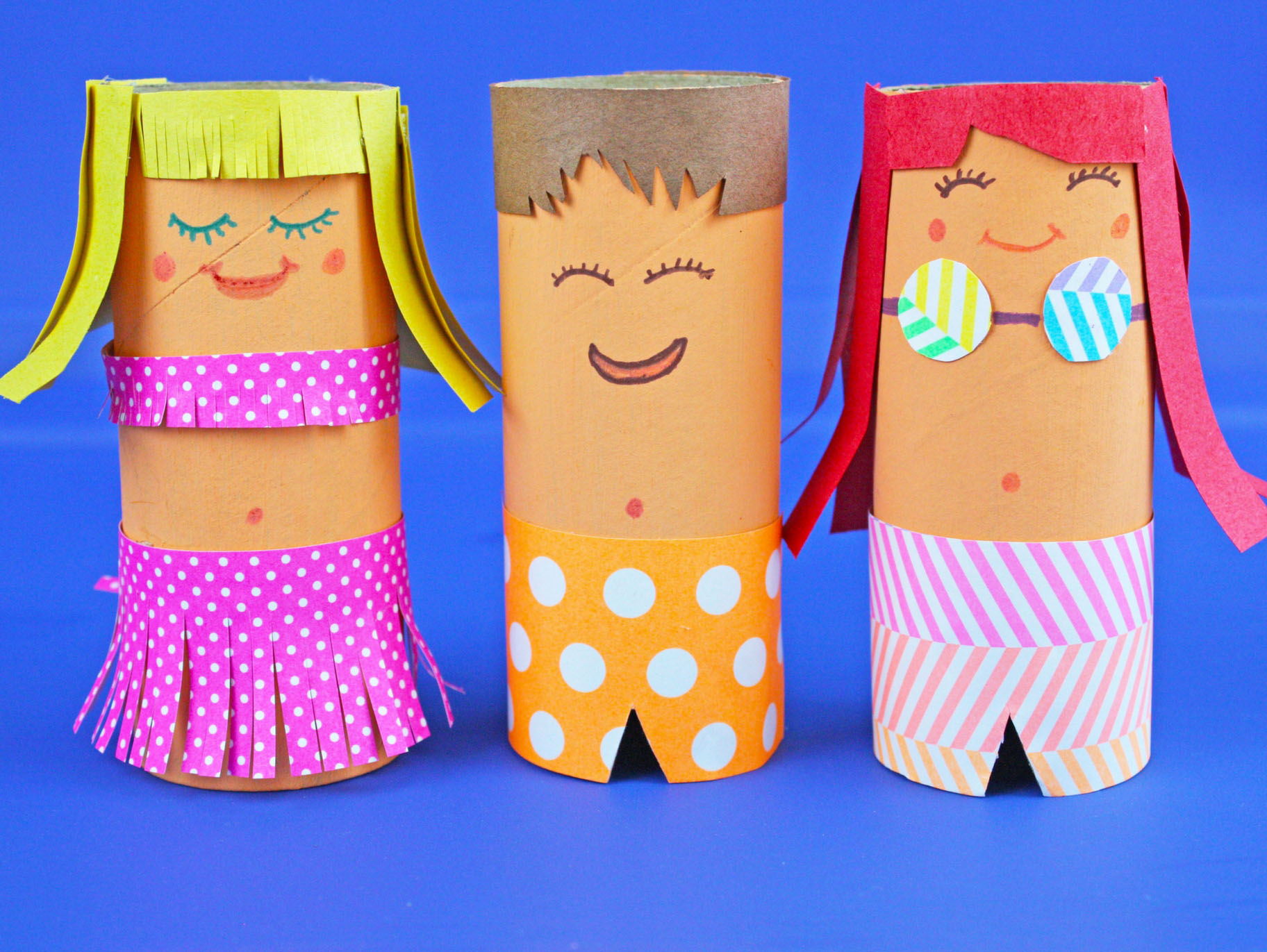 tissue paper dolls