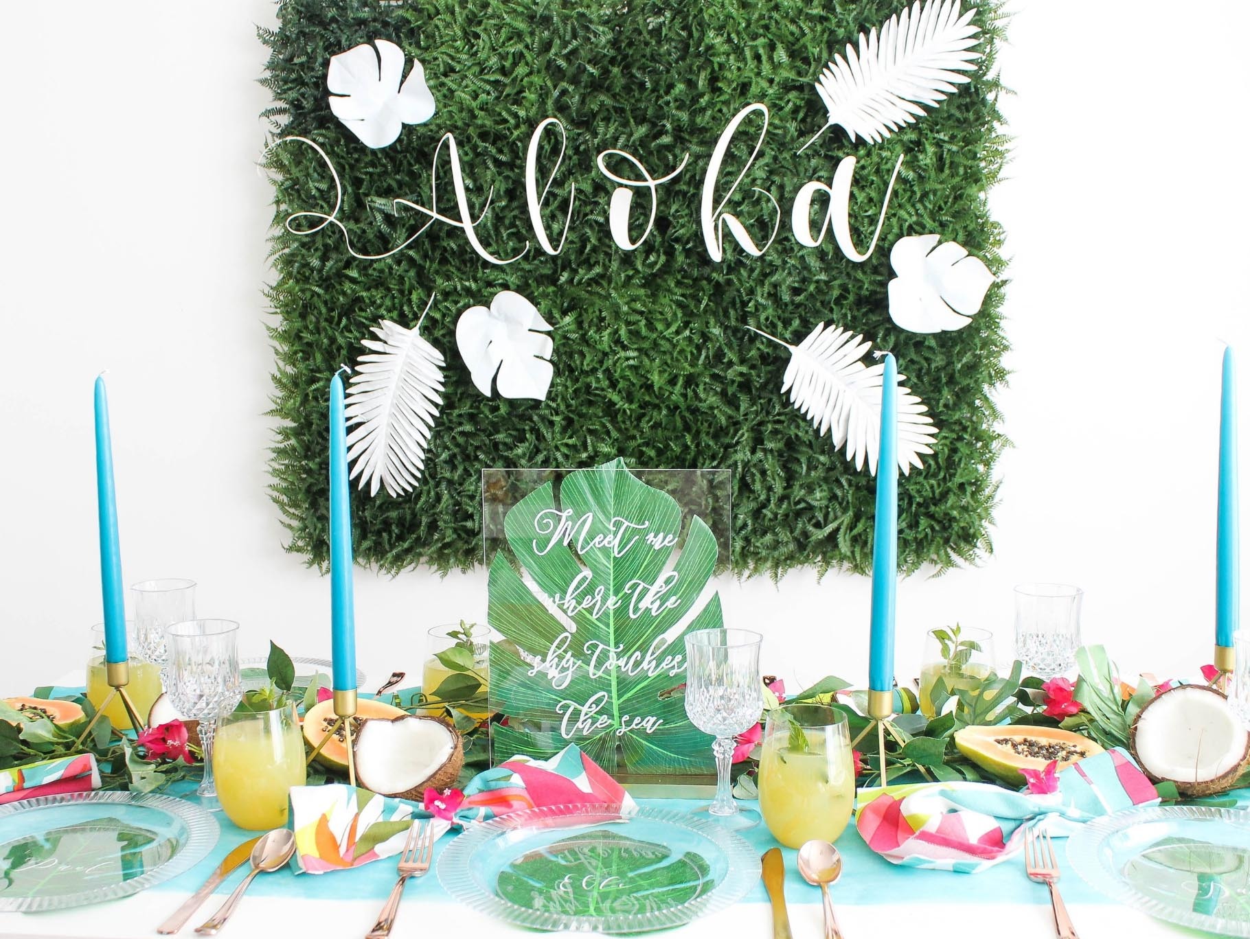 DIY Fern Wedding Backdrop