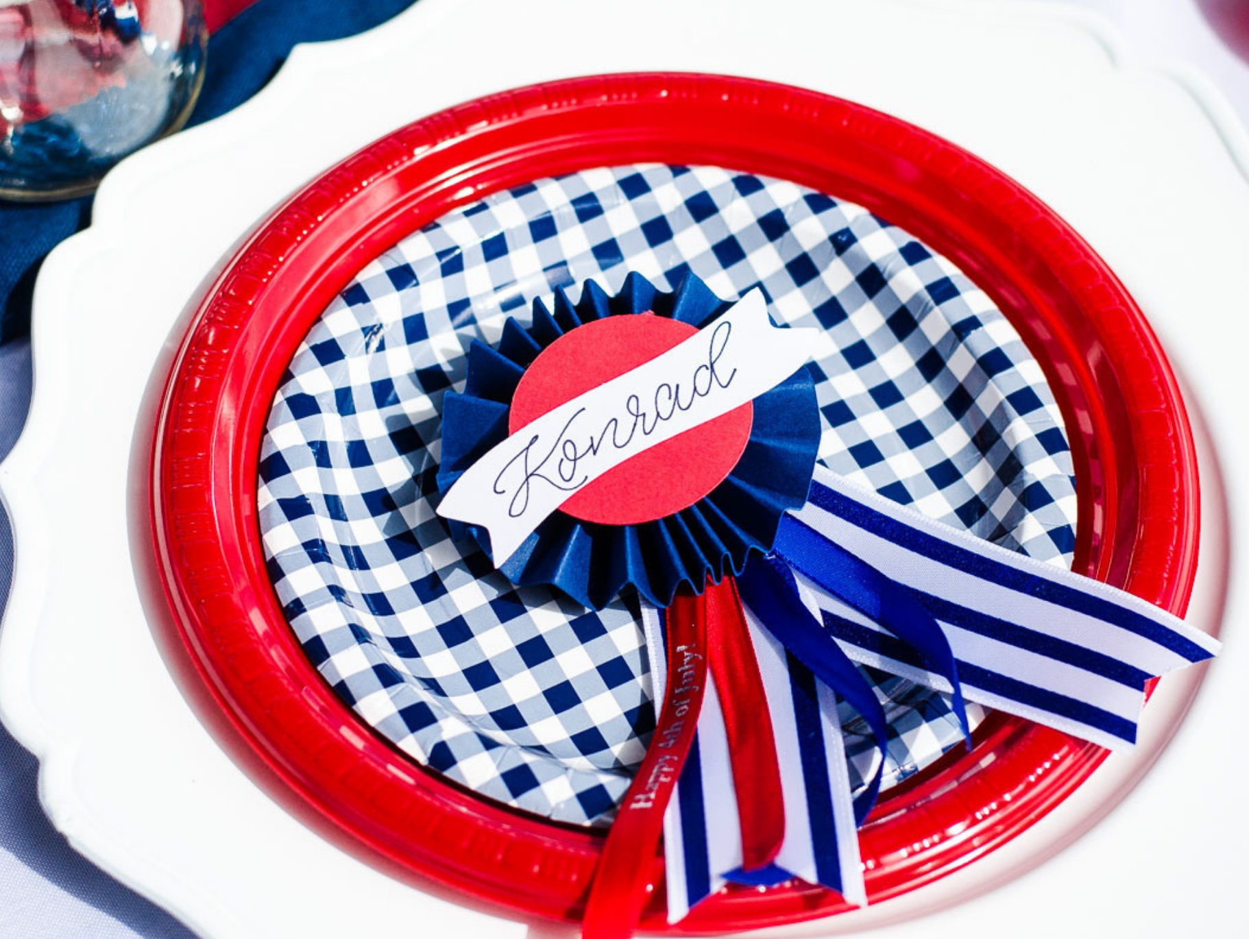 Vintage DIY Rosette Name Tags