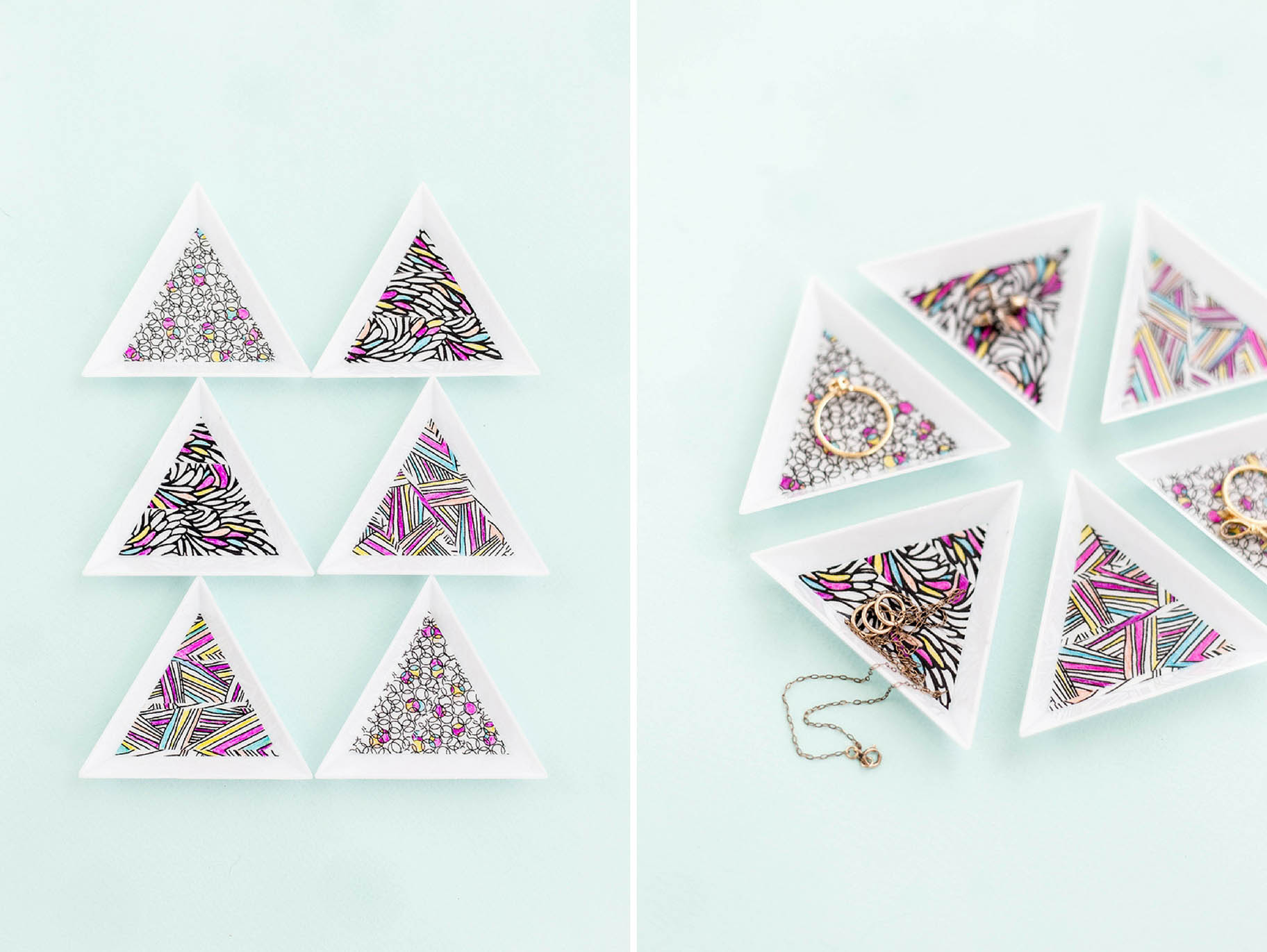 Geometric DIY Washi Tape Holder - The Crafting Chicks