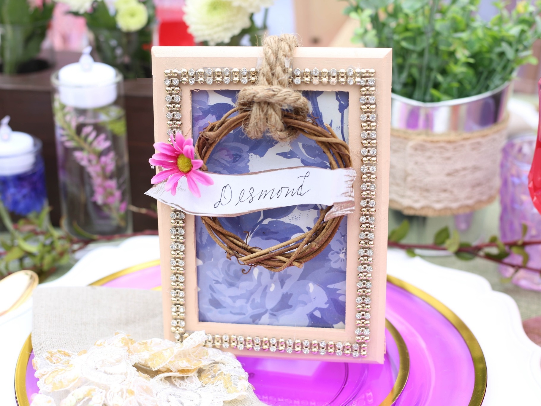 Wreath Place Card DIY
