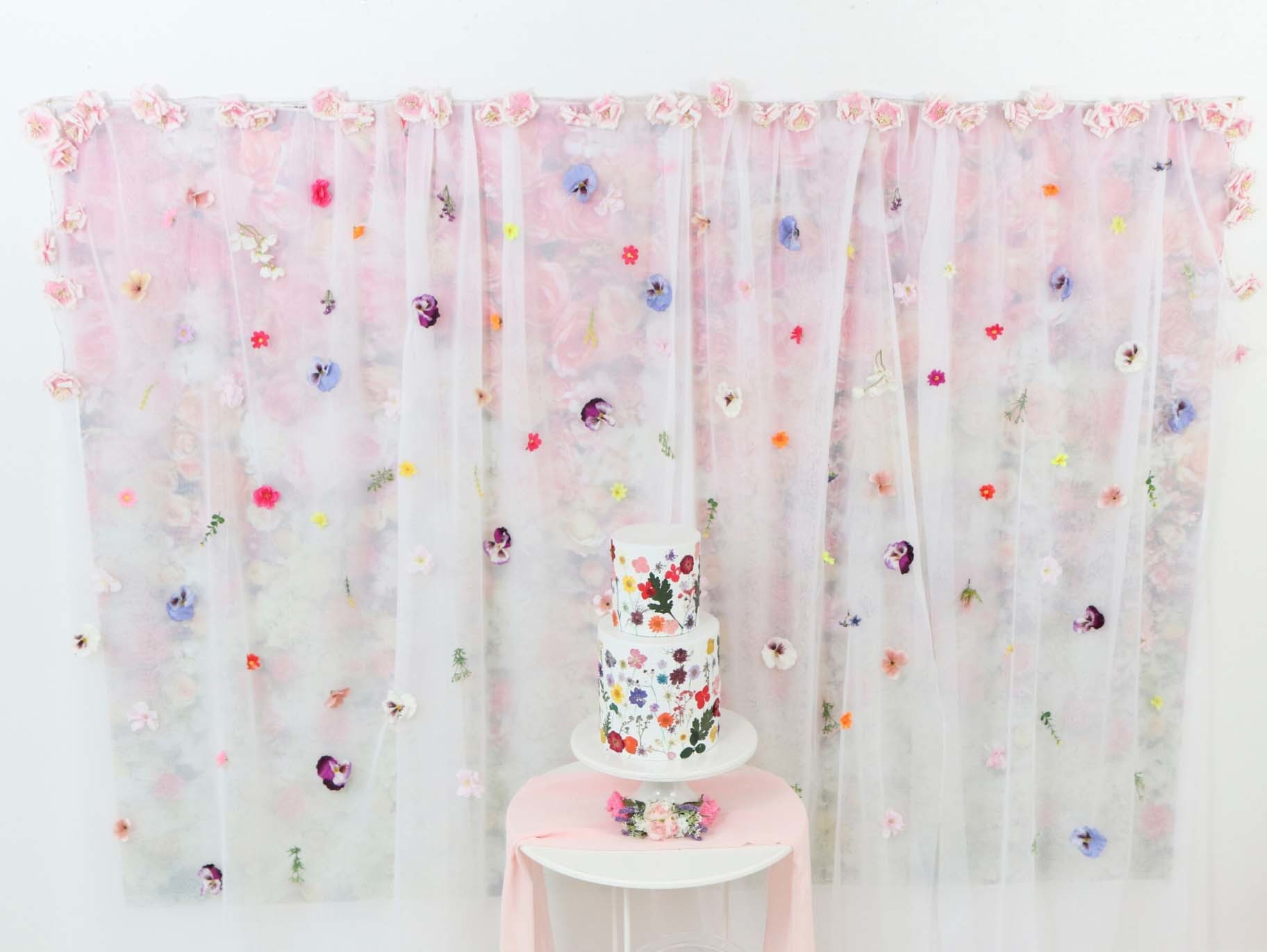 DIY Wildflower Backdrop