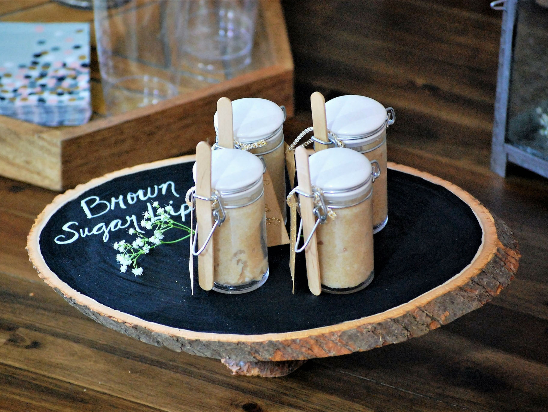 Wood Slice Display Stand