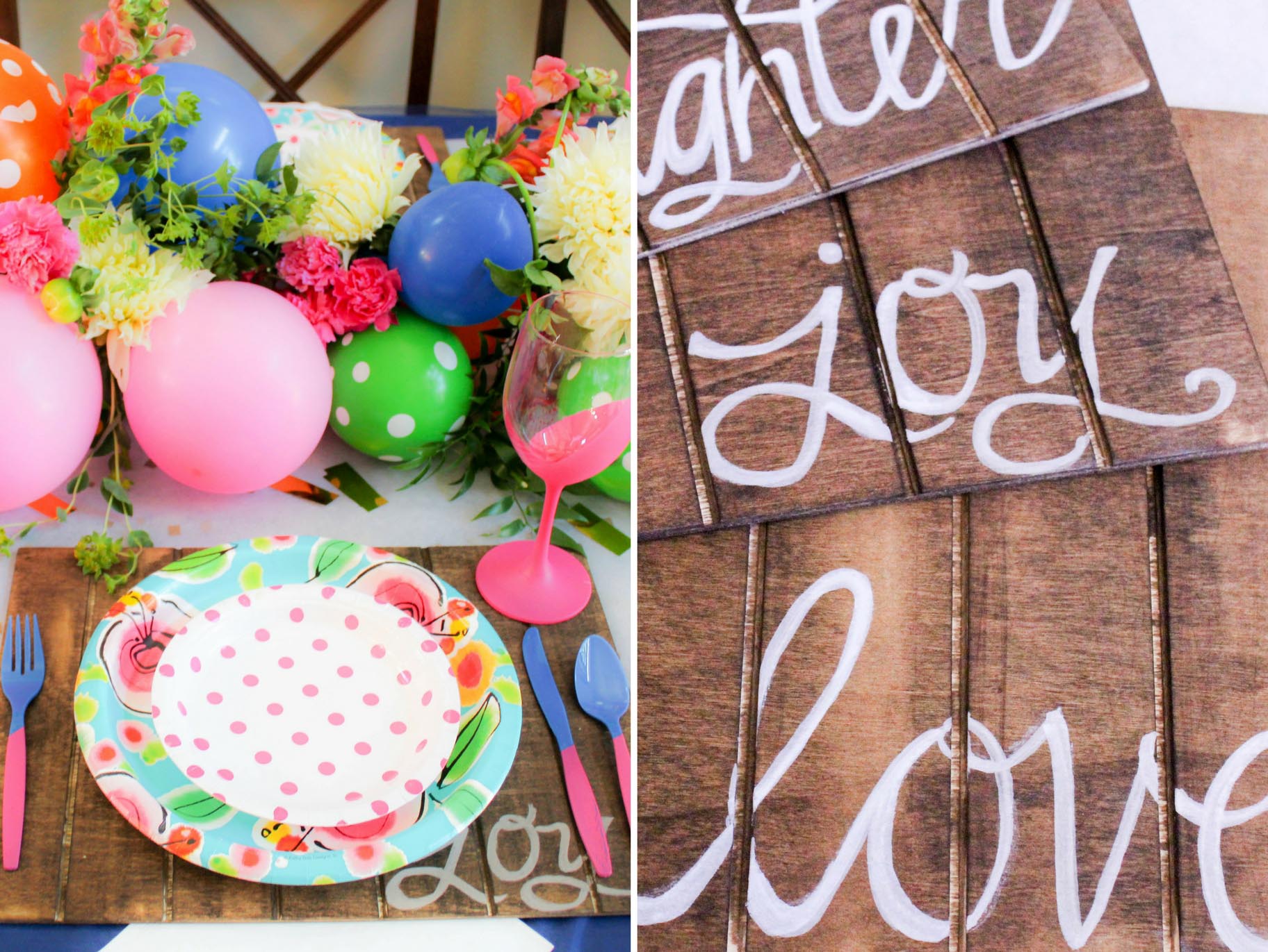 Wooden Wedding Placemat DIY