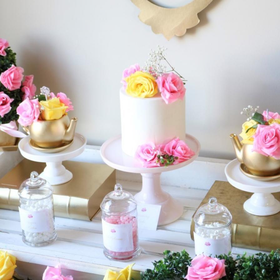 DIY Tea Cart & Candy Buffet