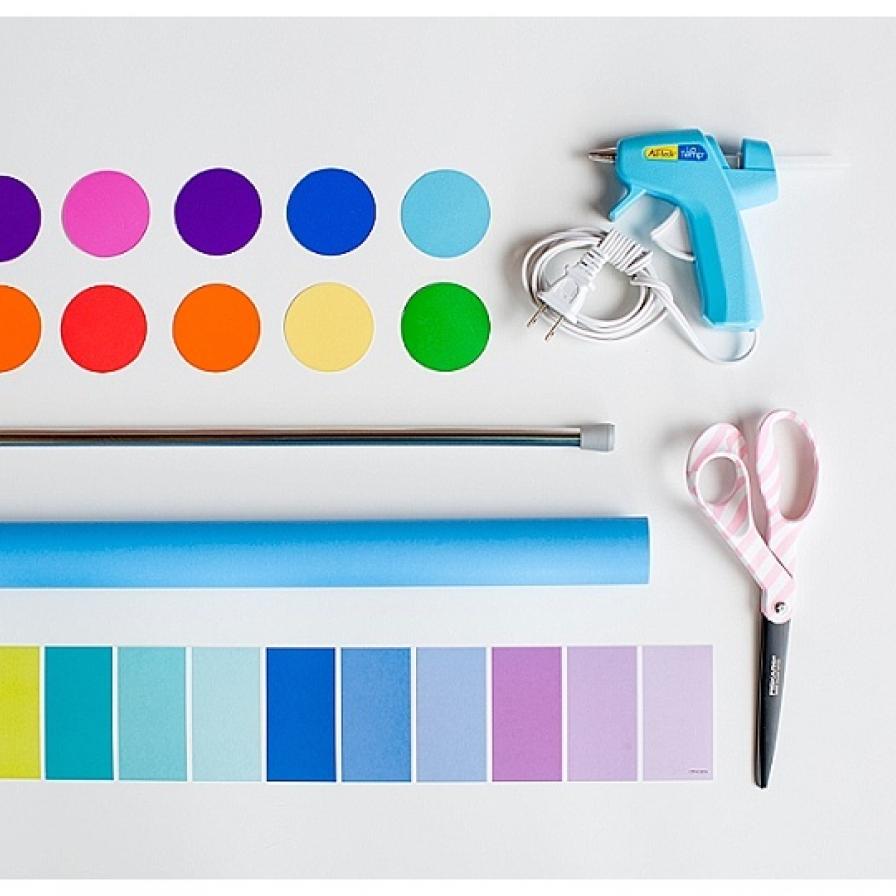 Paint Chip Paper Curtains