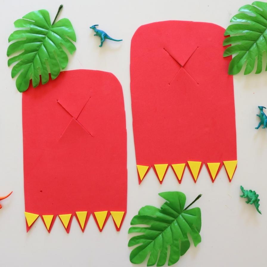 DIY Foam Dinosaur Feet