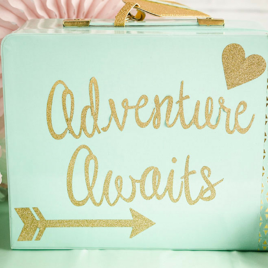 Mint Suitcase Bridesmaid Gift Idea