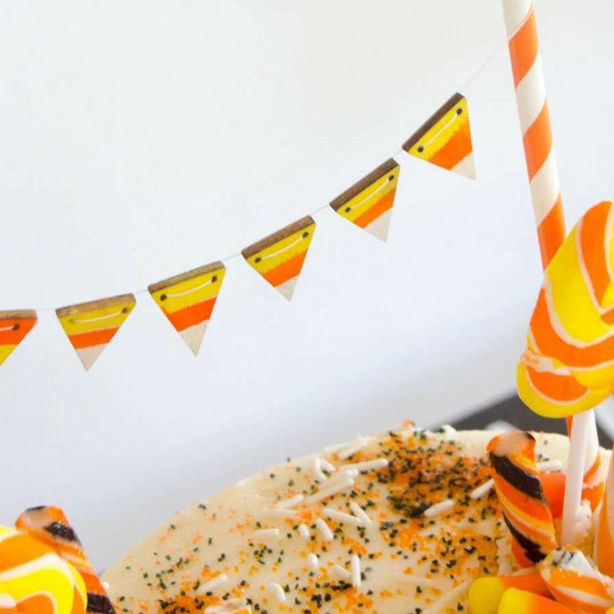 Candy Corn Cake Topper