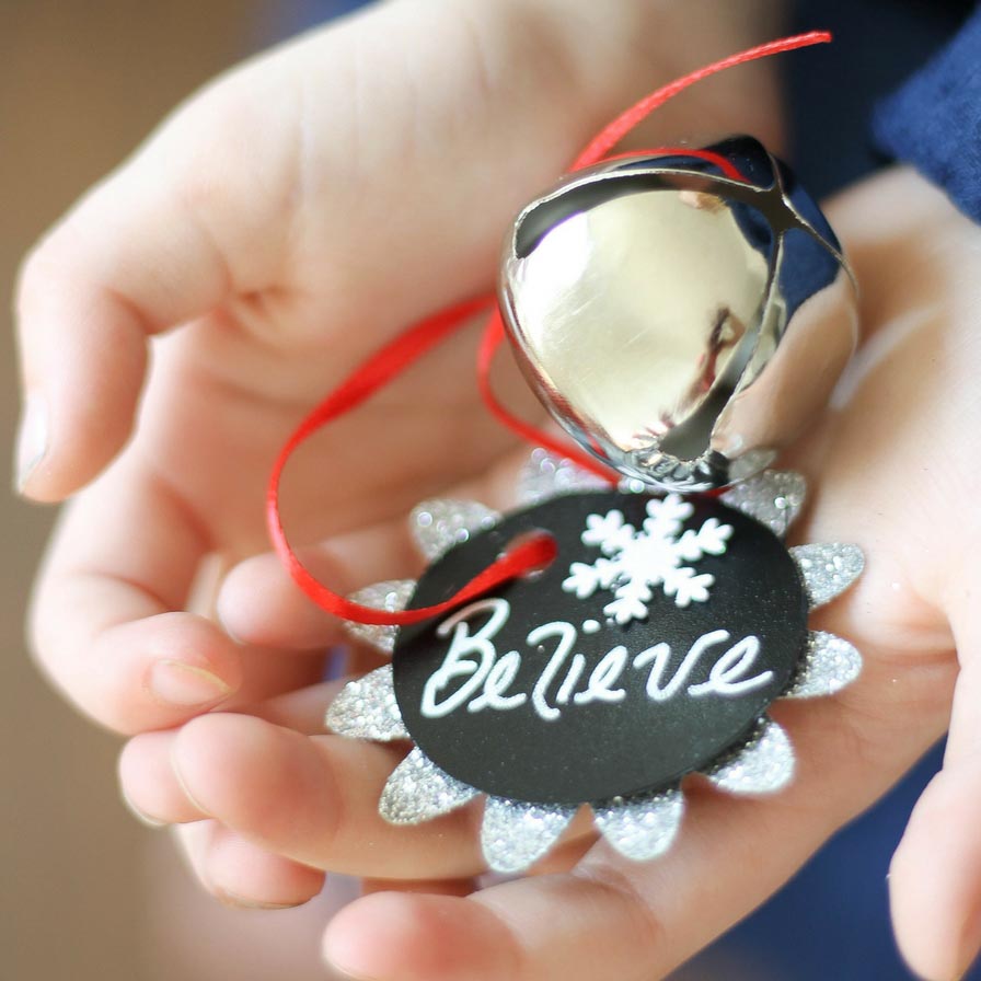 DIY Believe Jingle Bell Party Favor