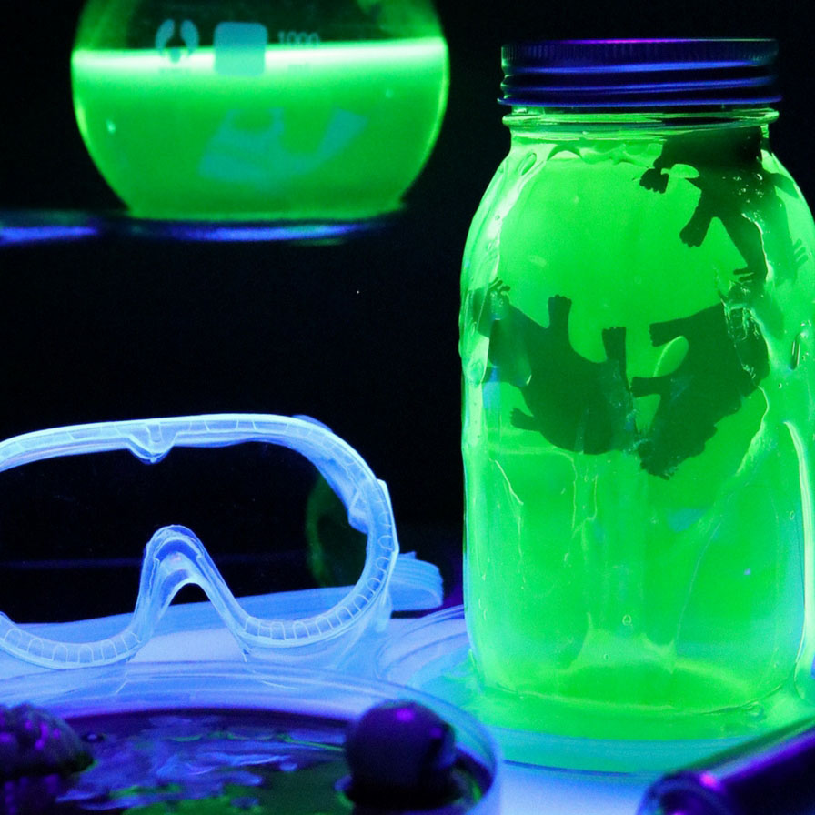 DIY Glowing Lab Rat Jars