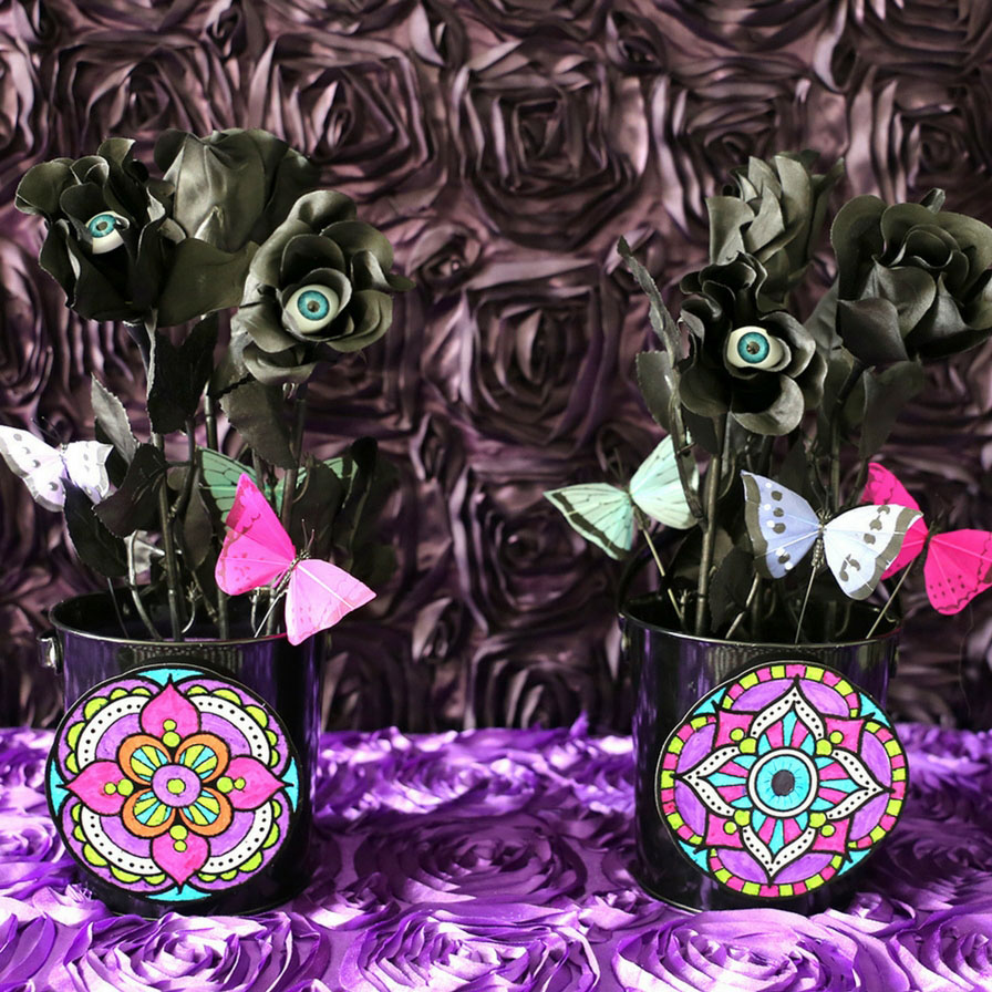 DIY Spooky Flower Pots
