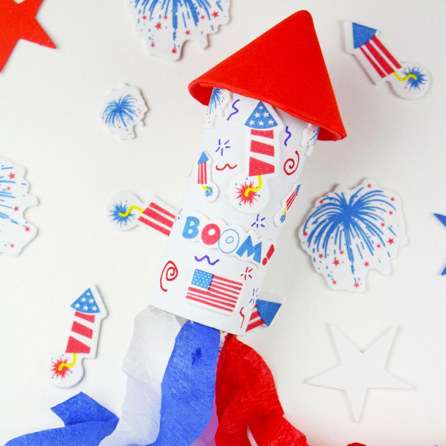 Patriotic Rocket Windsock Craft | Fun365