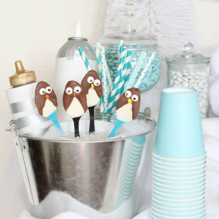 Make Your Own Penguin Hot Chocolate Spoons | Fun365
