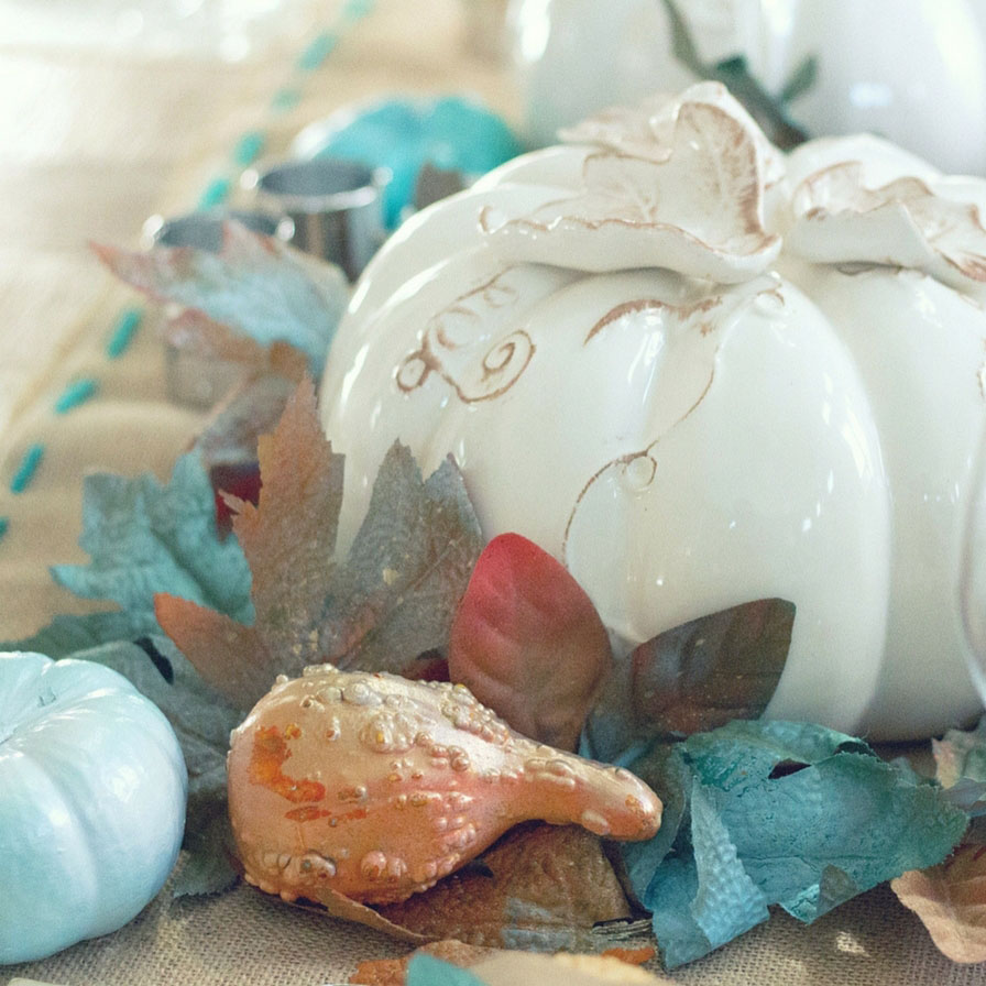 Painted Pumpkin Thanksgiving Centerpiece Assortment