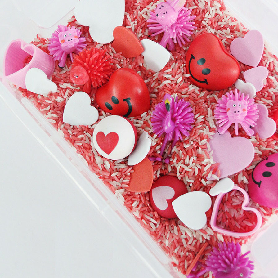 Valentine's Day Sensory Bin