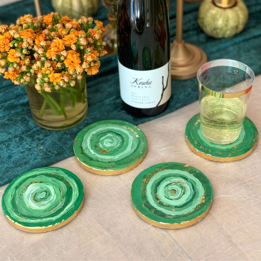 Make Agate Resin Coasters