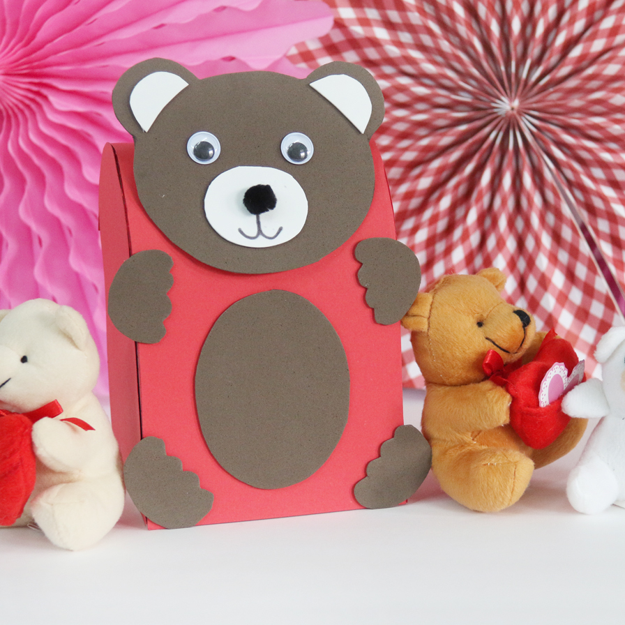 teddy bear valentine craft