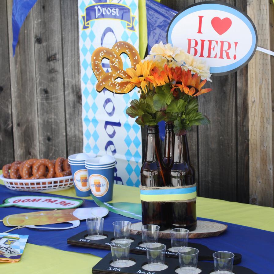 Oktoberfest Beer Bottle Centerpiece | Fun365