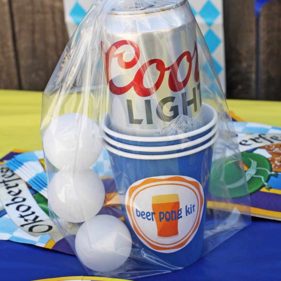 DIY Oktoberfest Beer Pong Kit