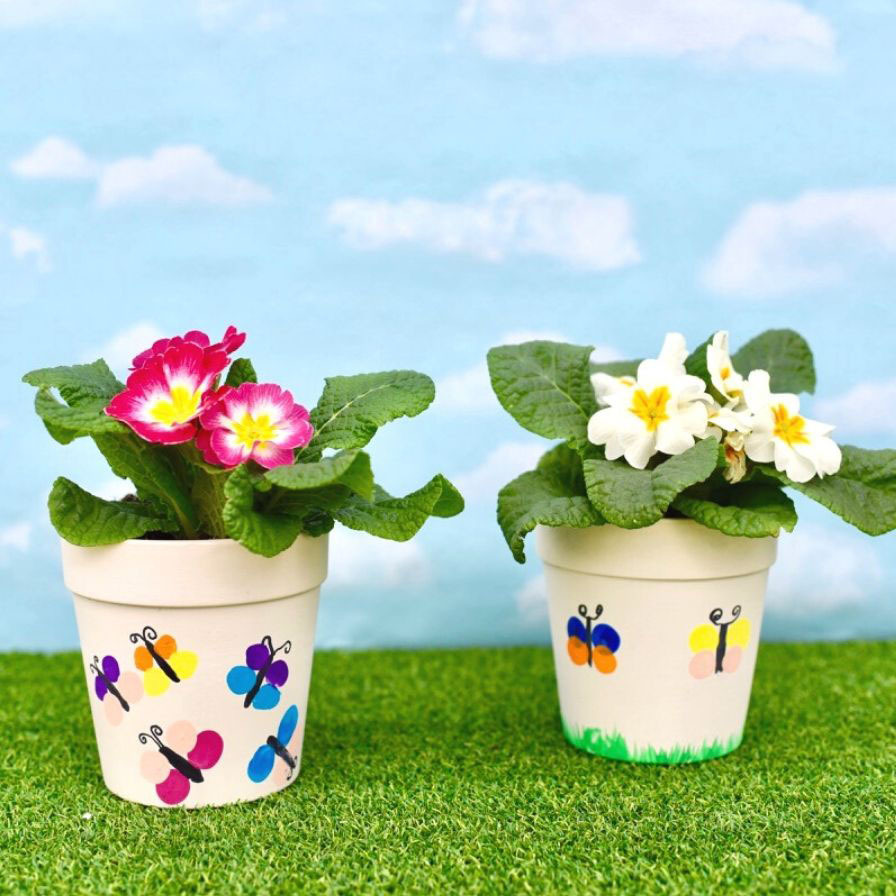 Butterfly Flower Pot Kids Craft