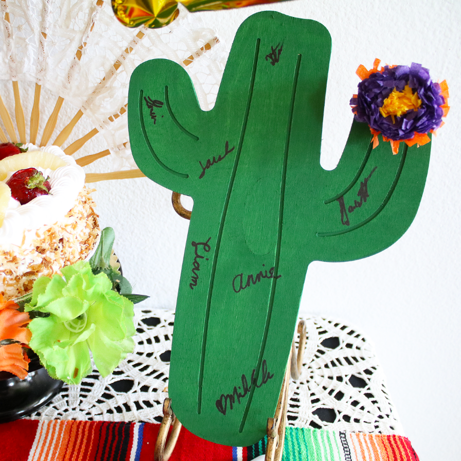 Cactus Guest Book Sign