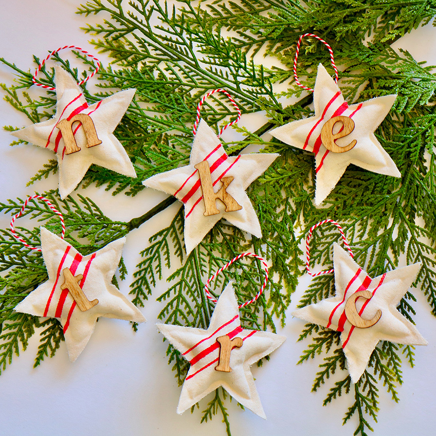 DIY Canvas Star Ornament