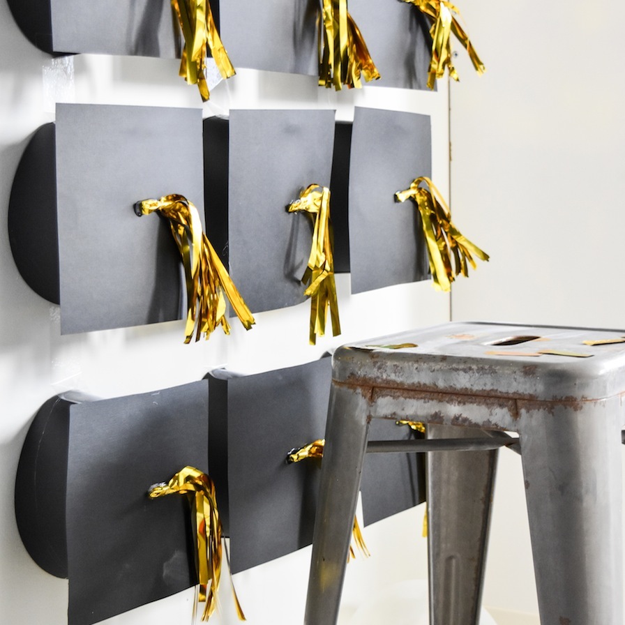 Graduation Hat DIY Photo Backdrop
