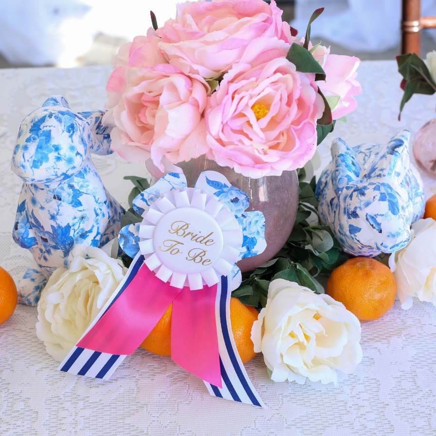 DIY Decoupage Chinoiserie Table Decor