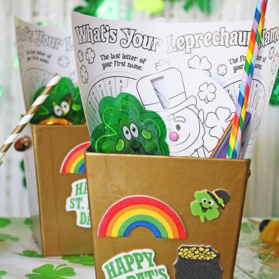 St. Patrick's Day Coloring Favor