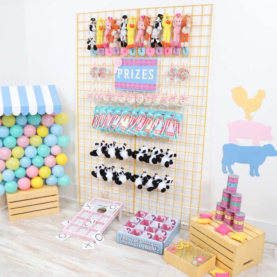 DIY County Fair Birthday Game & Prize Station