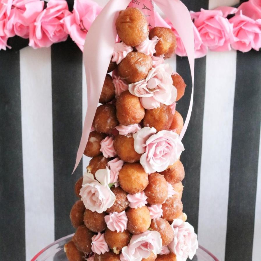 Croquembouche Inspired Donut Tree Recipe