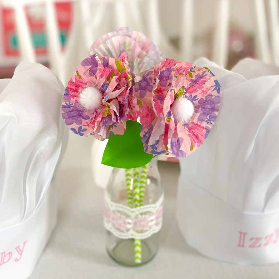 DIY Baking Cup Bouquets