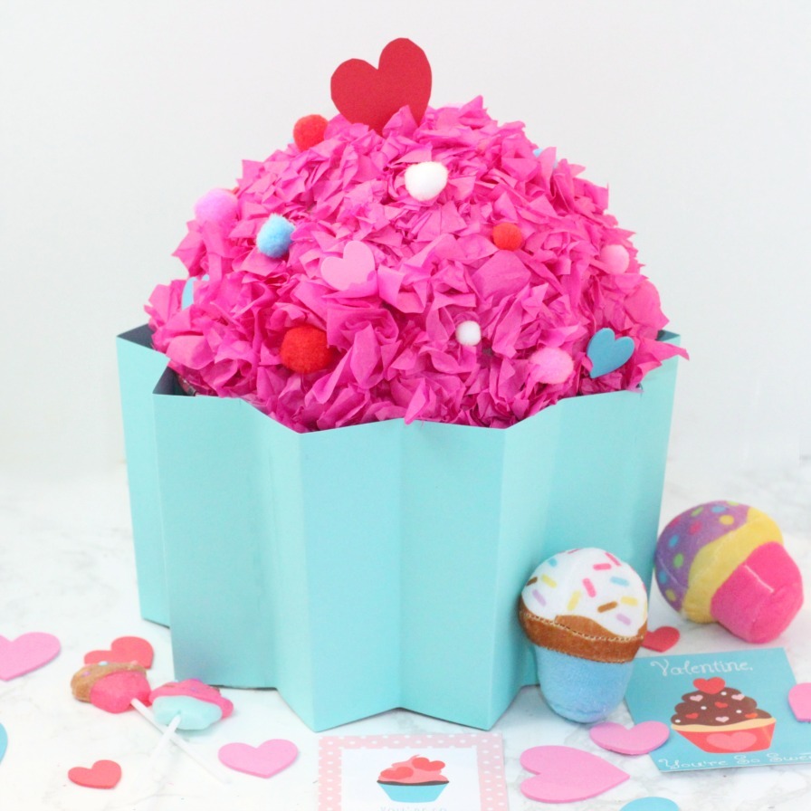 DIY Cupcake Valentine's Day Box
