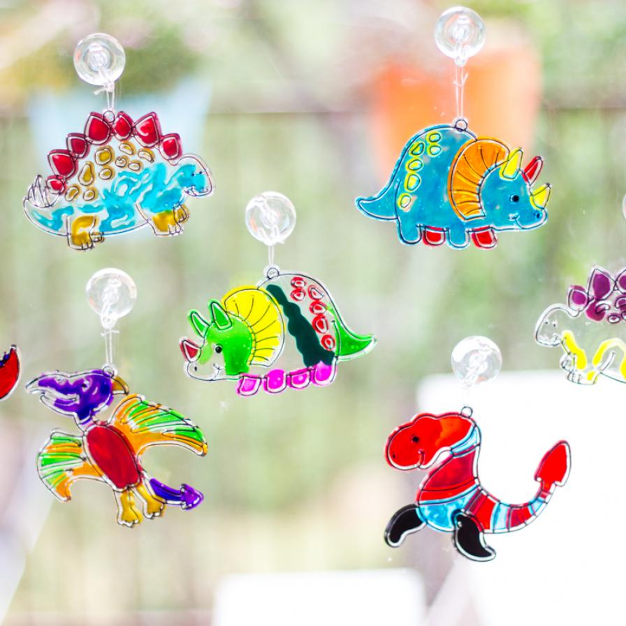 Create Your Own Dinosaur Suncatchers