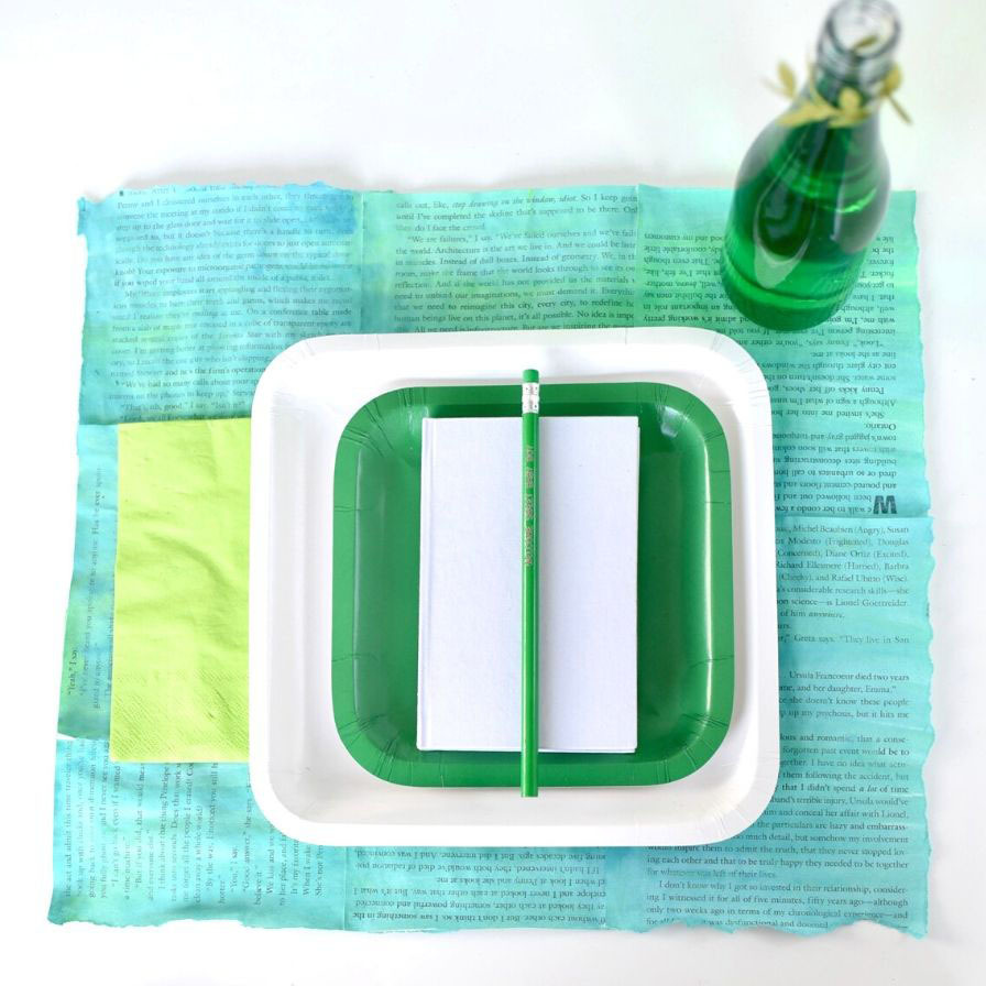 DIY Book Page Placemats