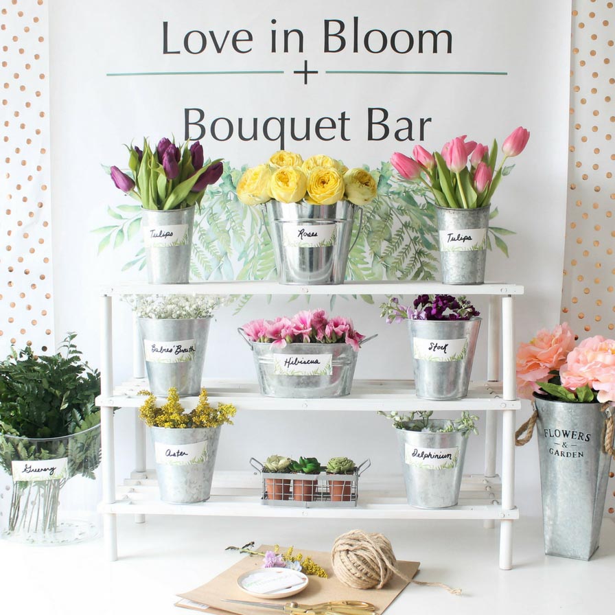 DIY Bouquet Bar: The Perfect Brunch or Bridal Shower Activity - Fif