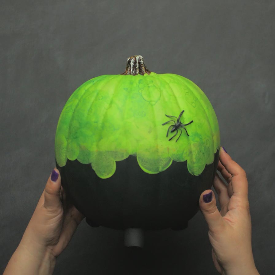 DIY Cauldron Pumpkin
